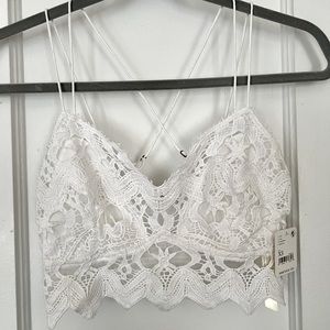 Free People Lace Bralette - Size XS